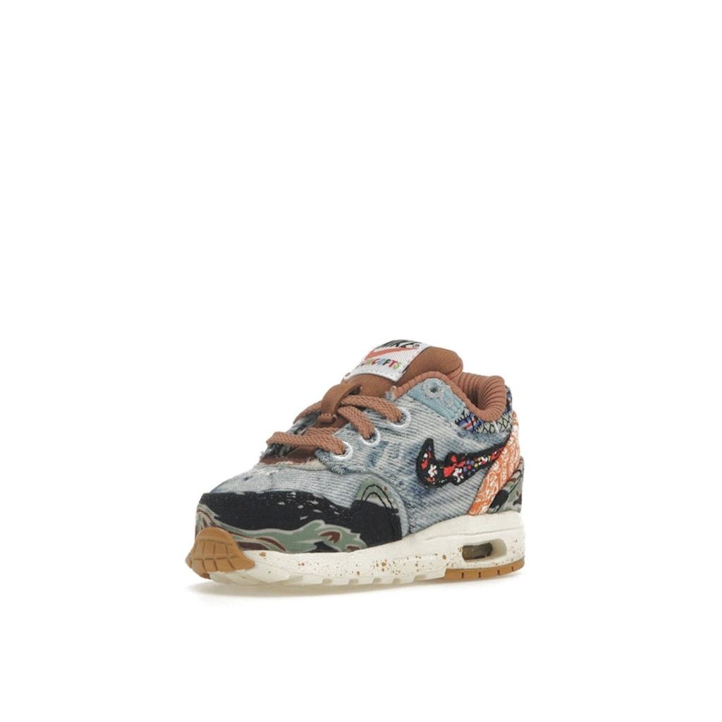Nike Concepts X Air Max 1 SP TD Heavy Baby Sneakers Multi-Color Wild-Violet Sail DR2363-700