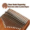 17-клавишное пианино Kalimba для большого пальца с защитой руки Mbira