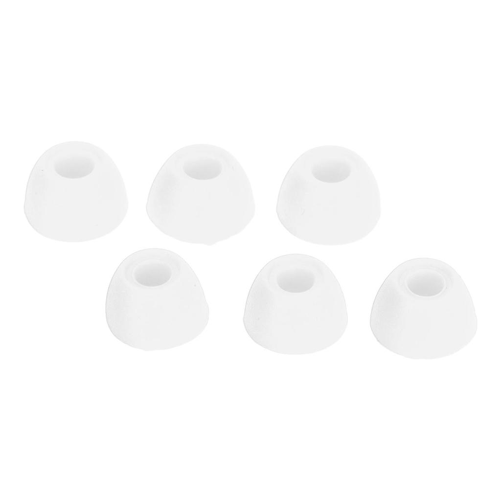 3 Pairs Ear Tips Soft Silicone S M L Size Replacement Earbuds Cover for Galaxy Buds 2 SM R177 White
