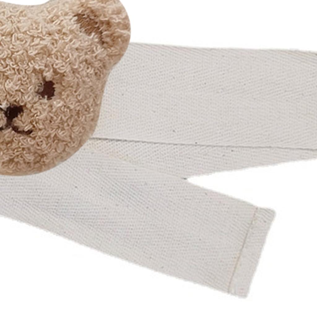 Подхваты для штор Вышитая голова медведя Ремешок для штор Завязка Веревка Украшение детской комнаты Цвет молочного чая Медведь