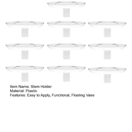 Плавающий держатель для цветочной композиции Прозрачная плавающая ваза для цветов Держатель для стеблей Плавающая мини-ваза для мисок Аквариумов Центральный элемент для обеденного стола