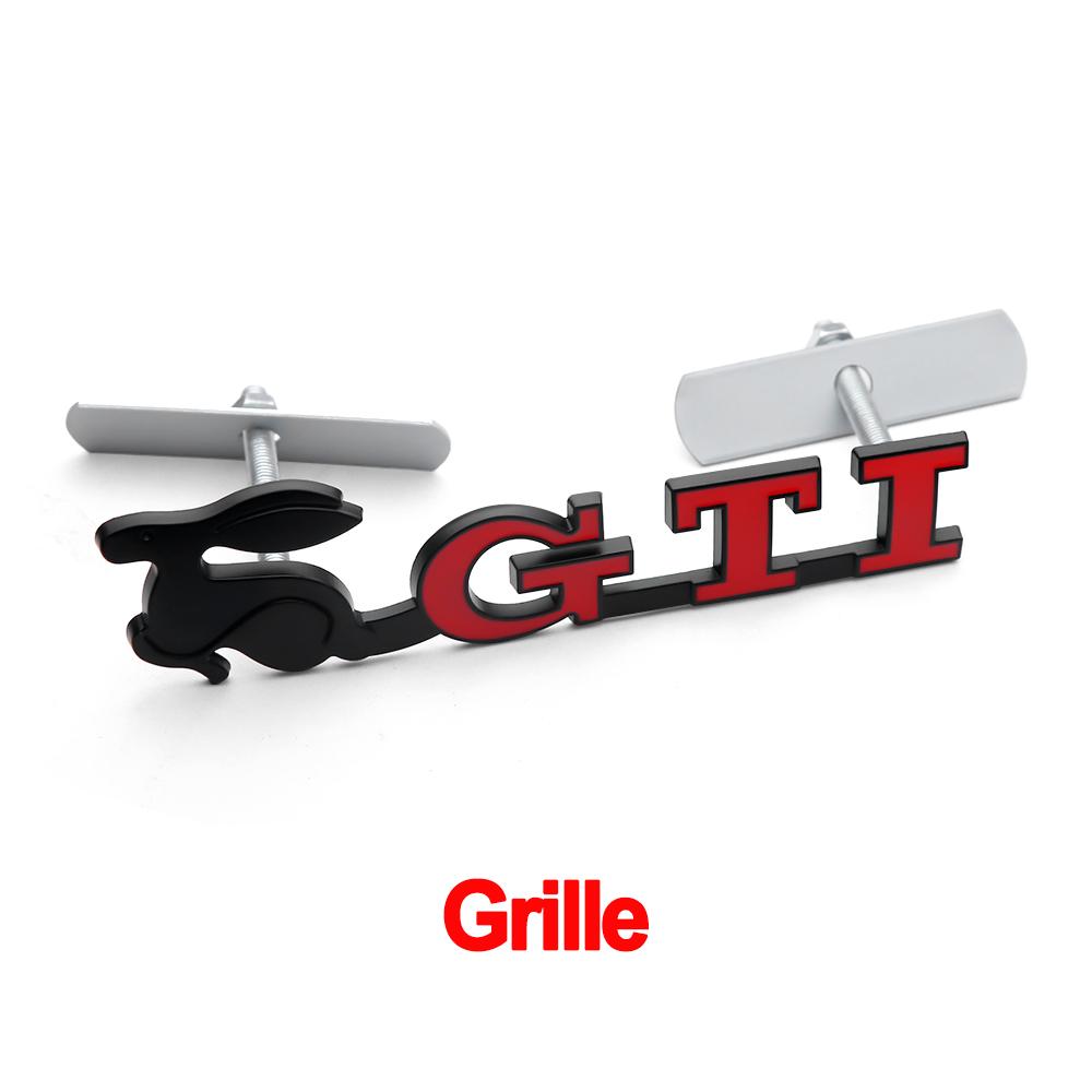 GTI Car 3D Metal Front Hood Badge Grille/Stickers For Volkswagen Jetta Lavida Bora polo 2018 passat b6 b8 mk6 golf R Rline Bora GJ4