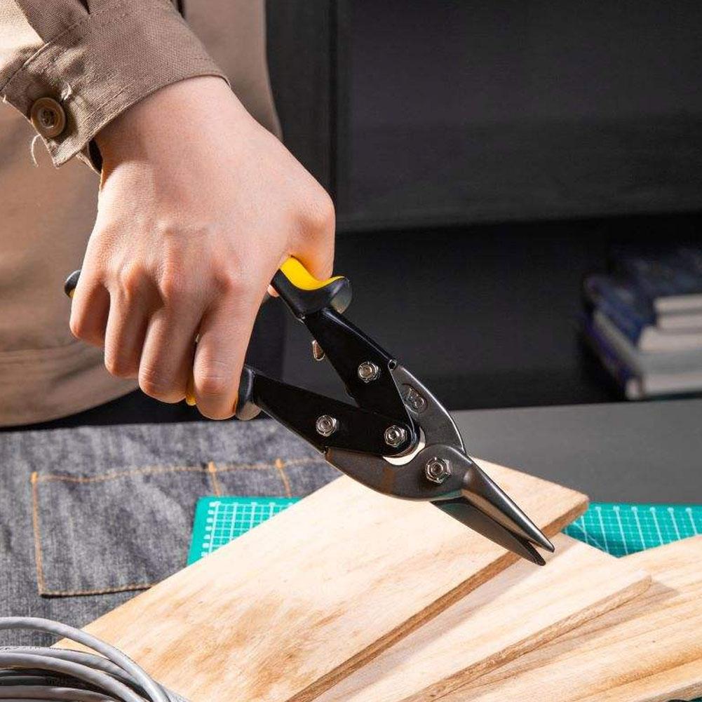 Multifunctional Iron Sheet Scissor Aviation Tin Snips Heavy Duty Chrome Vanadium Steel Metal Cutter Shears For Cutting Sheet