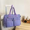 Women's Canvas Zipper Tote Bag High Quality Shoulder Bag for Women Large Capacity
