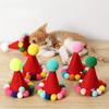 Pet Dog Cat Non-woven Hairball Christmas Hat Headwear Wool Toy Cat Dog Ornaments Pet Supplies