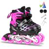 Adjustable Illuminating Inline Skates with Light Up Wheels for Kids and Youth Inline Skates for