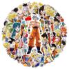50 ШТ. Классические Аниме Наклейки Dragon Ball Мультяшный Стикер Сон Гоку Водонепроницаемые Наклейки для Чехла Телефона, Ноутбука, Канцелярских Принадлежностей DIY Игрушка для Детей
