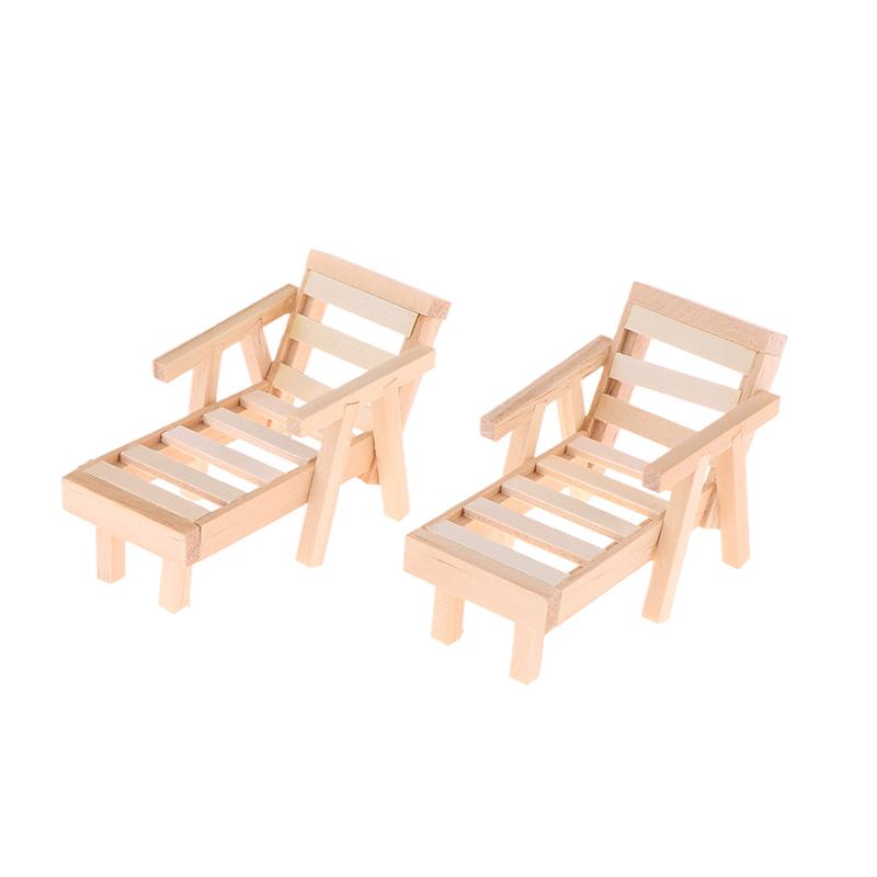 1/12 кукольный домик имитация пляжного кресла шезлонги модель кукольного домика мини мебель украшения кукольные домики аксессуары