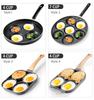4/7 Cups Pancakes Frying Pans Breakfast Egg Pan Durable Non-stick Pan Holes Cooking Egg Ham Pans Pancak Maker Pan Cookware