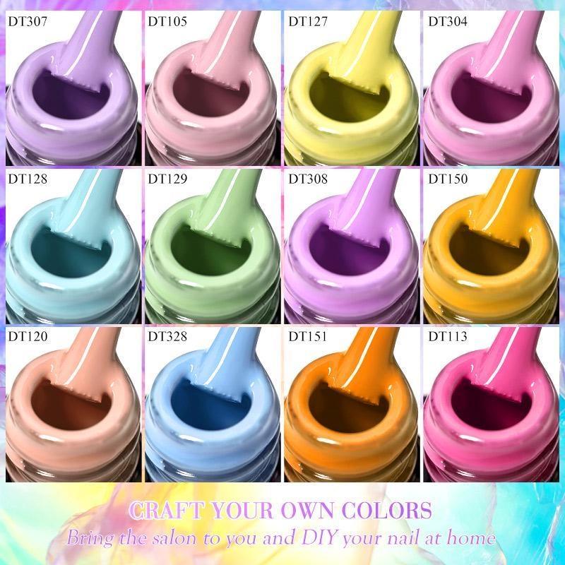 MEET ACROSS Блестящий гель-лак для ногтей, популярный телесный, розовый, красный, синий, блестящий гель-лак, красочный гель для начинающих, маникюр, салон дизайна ногтей