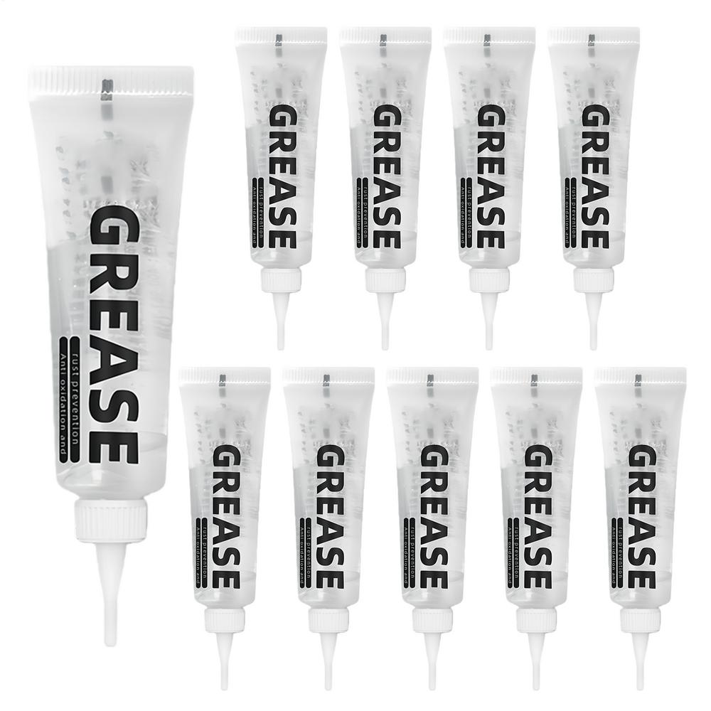 Automotive Grease 10 Piece Transparent Lubricant Multi-purpose Car Lubricating for Automotive Brake Systems Garage Equipment