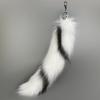 Faux Animal Tail Keychain Colorful Keyring 40cm Plush Furs Pendant Accessory for Bags and Car Keys Soft Decorative Charm