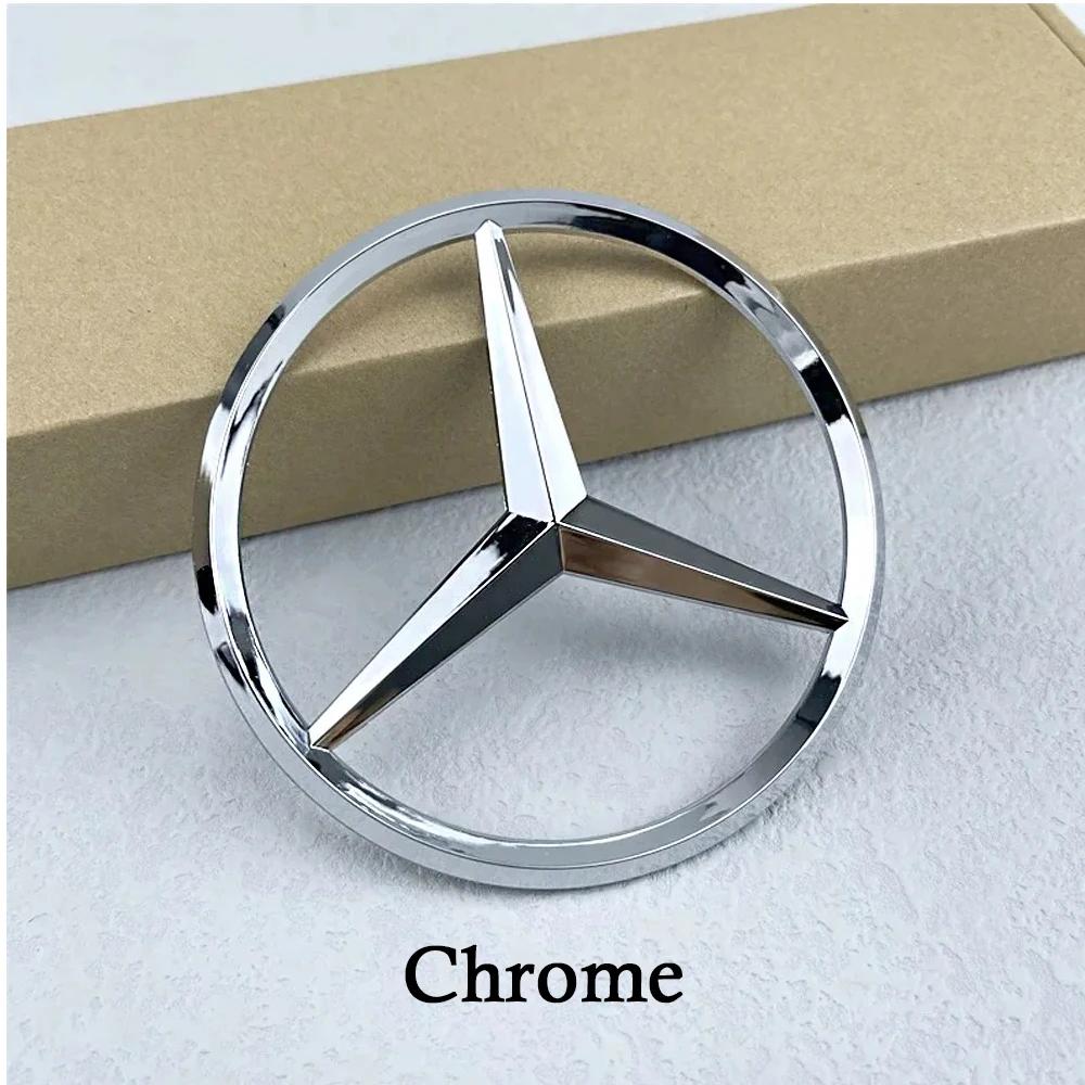 BQAZ9 Car Back Hood Emblem For Mercedes Benz W204 Class C 08-14 W205 Class C 15-21 Rear Trunk Logo Modification A204 A205 Accessorie