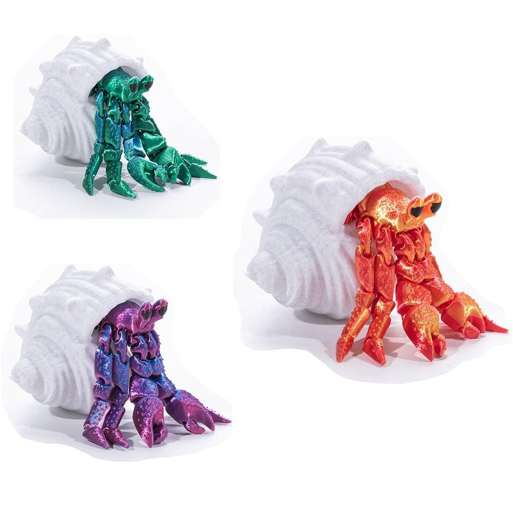 Articulated Crab Finger Toys Stress Relieving Desk Toy New Hermit Crab Toys Home Office Decor