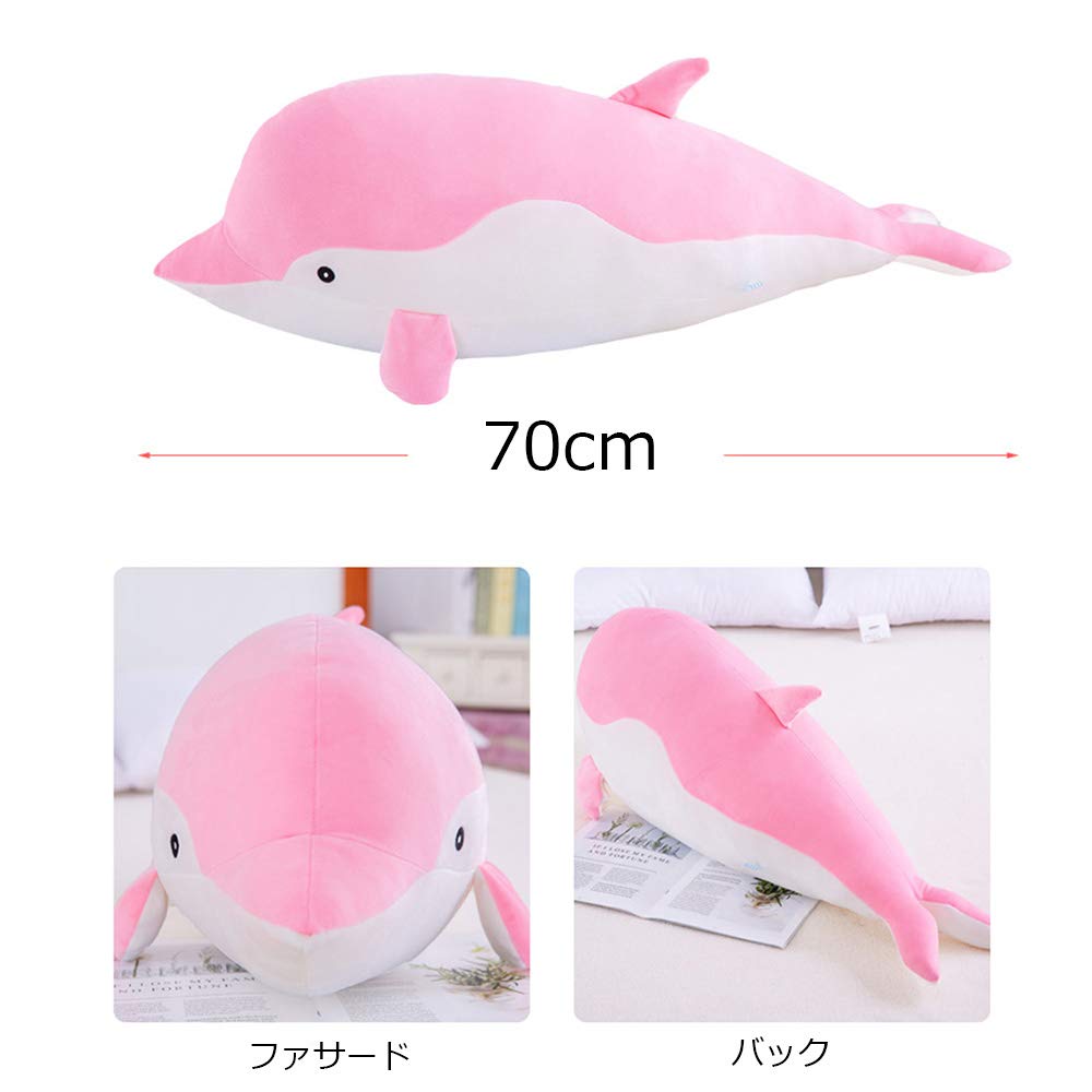 TWDRTDD Plush Dolphin Animal Doll Toy, Dolphin Pillow, Fluffy Cute Cartoon Plush Dolphin Doll, Funny Stuffed Animal, Room Decoration, Birthday Gift,