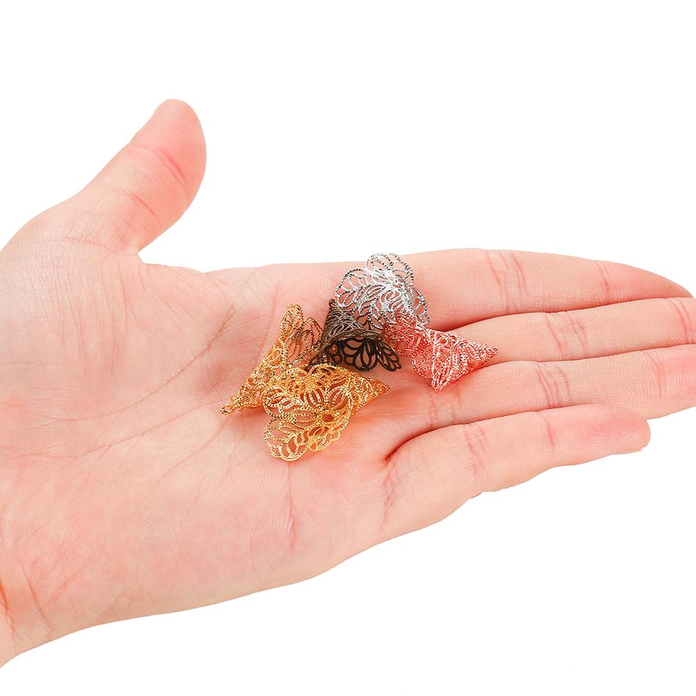 20 шт. 23x28 мм шапки для бусин древние подвески в форме цветка кулон для изготовления ювелирных изделий DIY принадлежности для сережек аксессуары