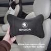 GTMZ9 Car Headrest Memory Foam Neck Pillow Auto Accessories For Skoda Yeti Kamiq Kodiaq Karoq Octavia Fabia Rapid Mk3 Superb Derivati