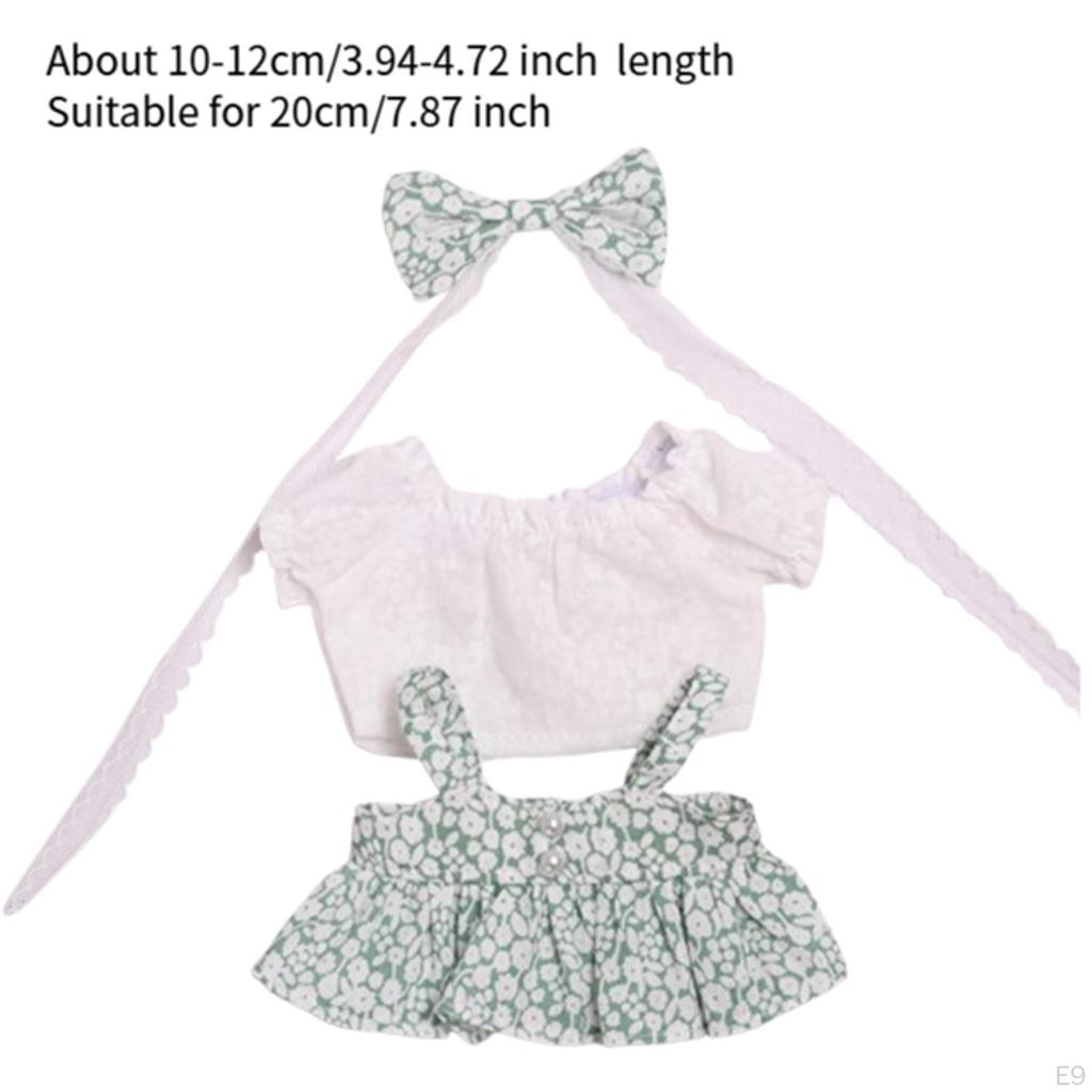 20cm Dolls Clothes Doll Clothing Comfortable Decoration Replacement Dress Up Outfit for Gifts