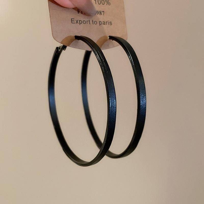 Геометрические серьги-пусеты из серебряной иглы и черного кристалла, нишевые универсальные серьги, темпераментные, легкая роскошь, премиальные серьги