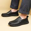 Весна Лето Мужские Черные Туфли Натуральная Кожа Повседневная Обувь Мужская Нескользящая Мужская Обувь Высокого Качества Мужские Плоские Туфли Новое Поступление
