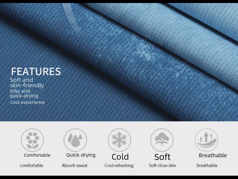 Мужская футболка Gradient Quick-Dry Ice Silk Mesh с короткими рукавами, дышащая, тренд лета 2023 года.