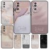 Персонализированный Мраморный Чехол для Телефона С Фамилией Для Honor 90 70 Lite Magic 5 Pro 8X 9X Для Honor X8a X9a X7a X6a X9 X7 X8 X9b