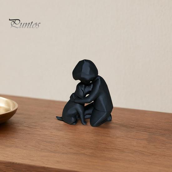 Современное Минималистичное Украшение Мини-Размера, 3D-Печатная Цельная Фигурка, Имитация Камня Маленькая Декоративная Скульптура Текстура Стабильная
