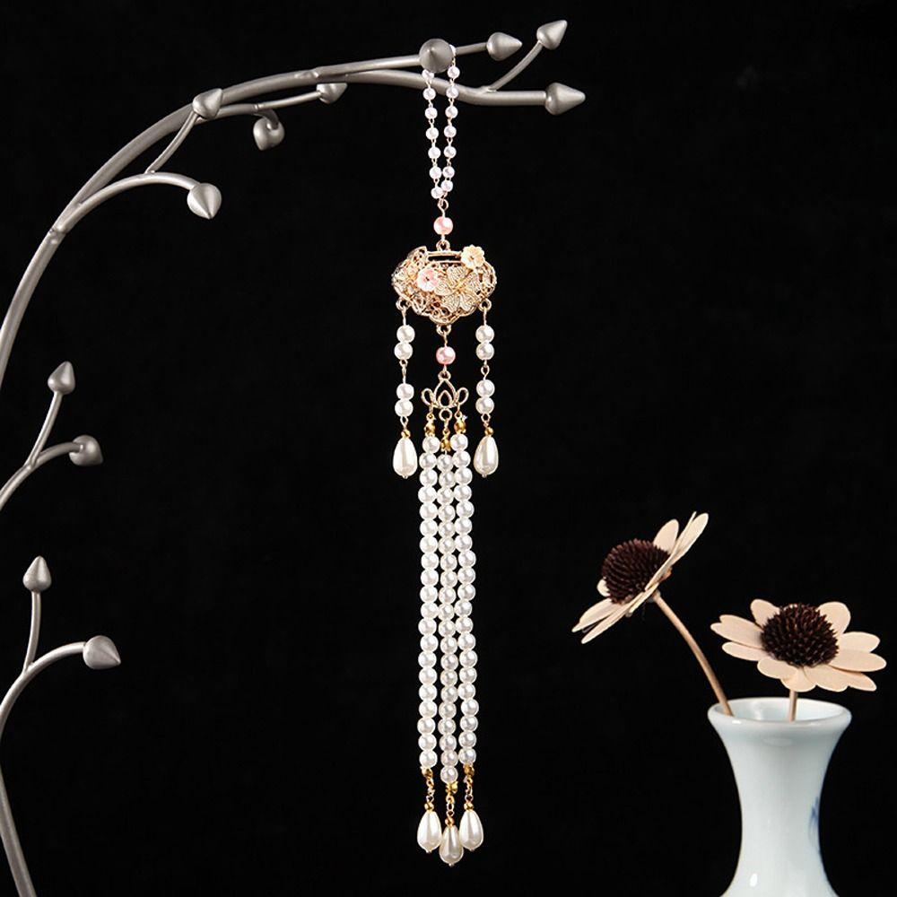 Бабочка Жемчуг Модные Украшения Китайский Стиль Брошь Женщины Ханьфу Орнамент Чеонгсам Аксессуар