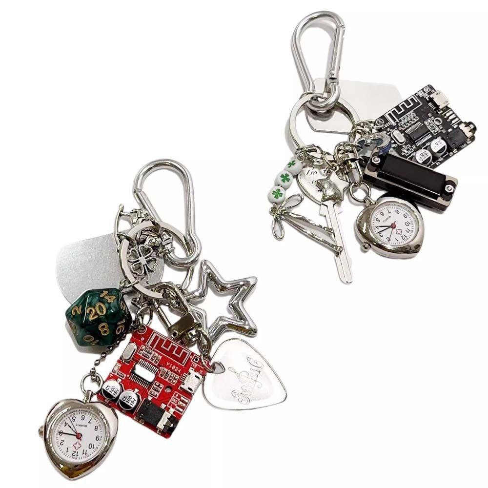 Карманные часы-подвеска в стиле ретро, часы с механическими элементами, подвеска-шарм для подвешивания, рюкзак