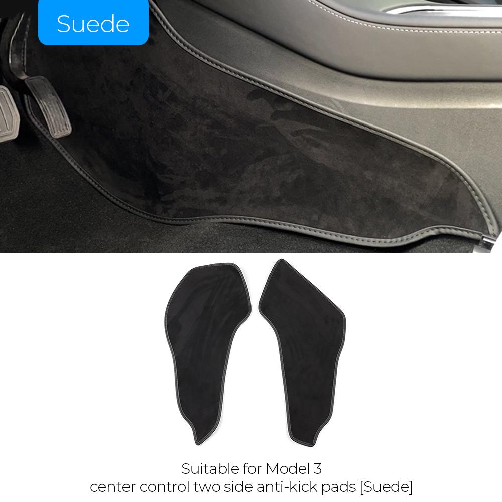 Автомобильные аксессуары противоударный коврик 2 шт для Tesla Model 3 центральный пульт управления боковой защитный коврик для ног