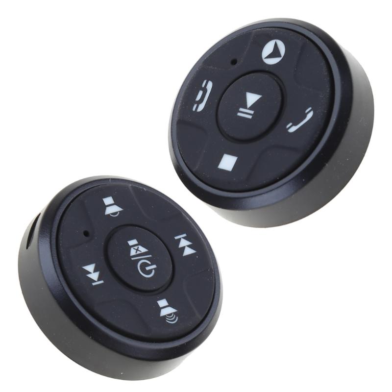 Удобный беспроводной контроллер на рулевом колесе с 10 кнопками. Простой пульт дистанционного управления. Компактный и отзывчивый для автомобильных плееров.