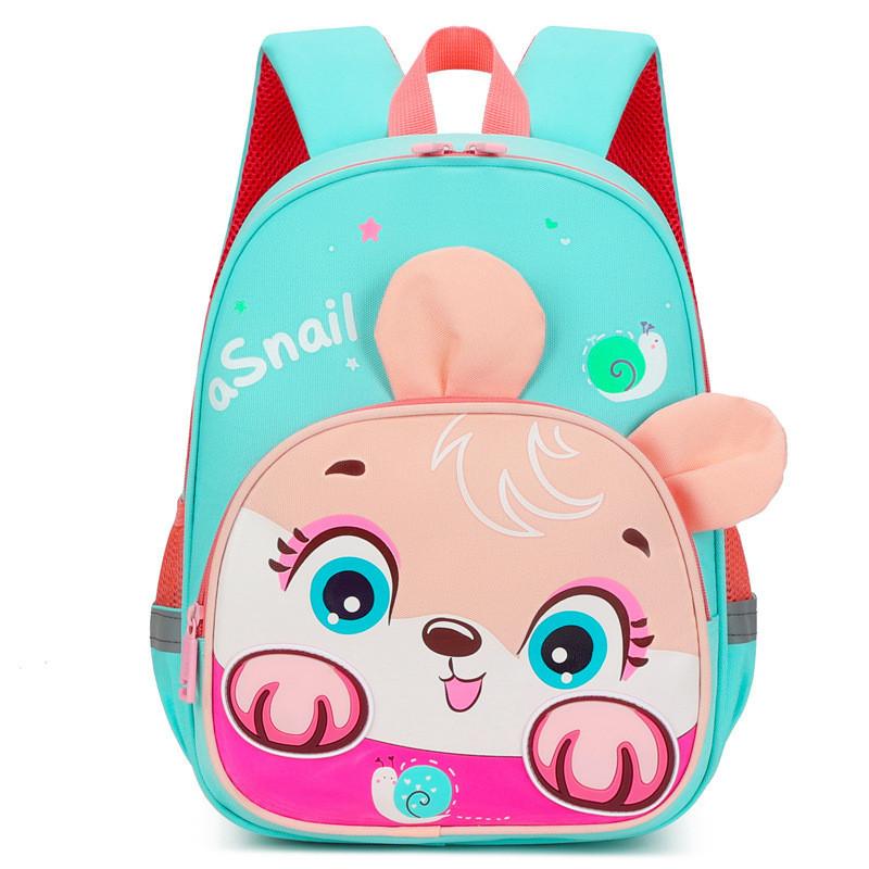 Adorable Cartoon Print Kids Backpack With Breathable Lightweight Design For School