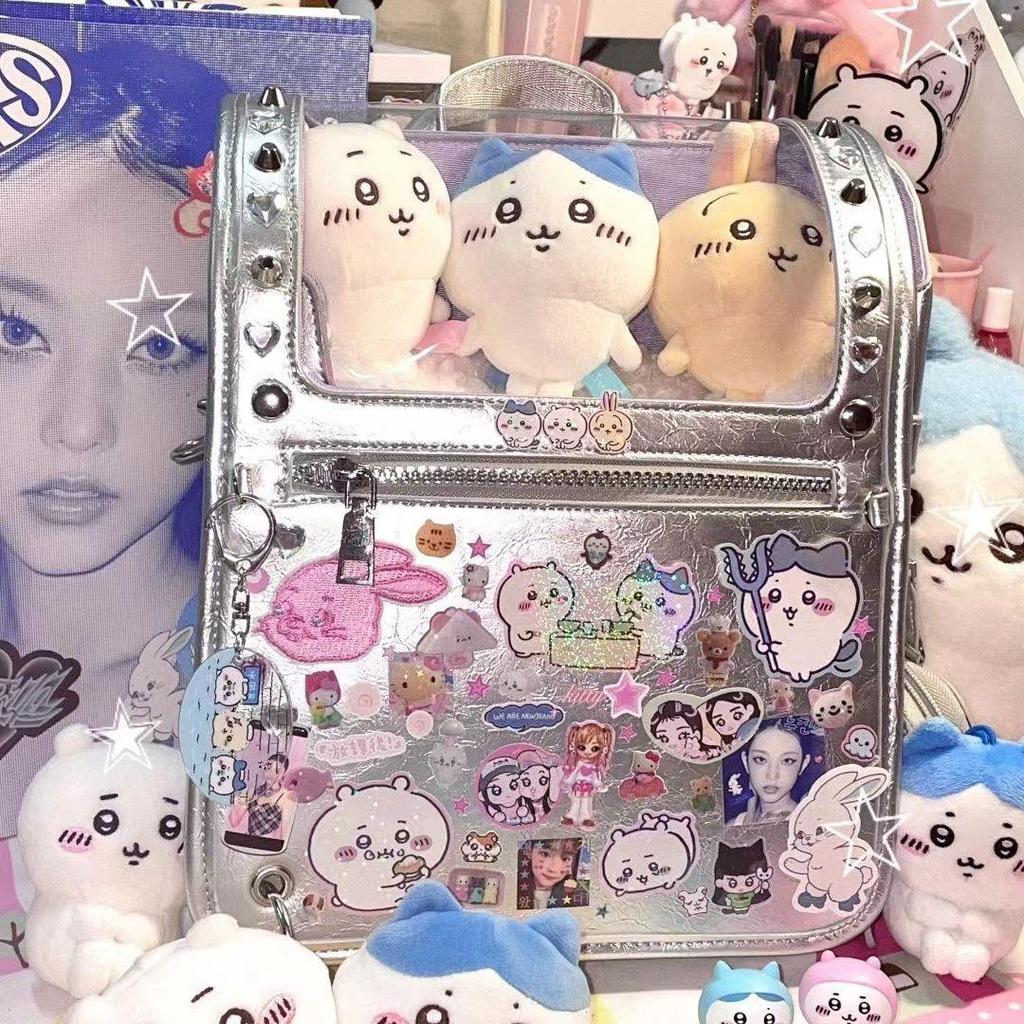 Сумка-переноска для куклы Millennial Hot Girl BJD с лазерной отделкой - маленькая тканевая сумка в японском стиле с изображением звезд