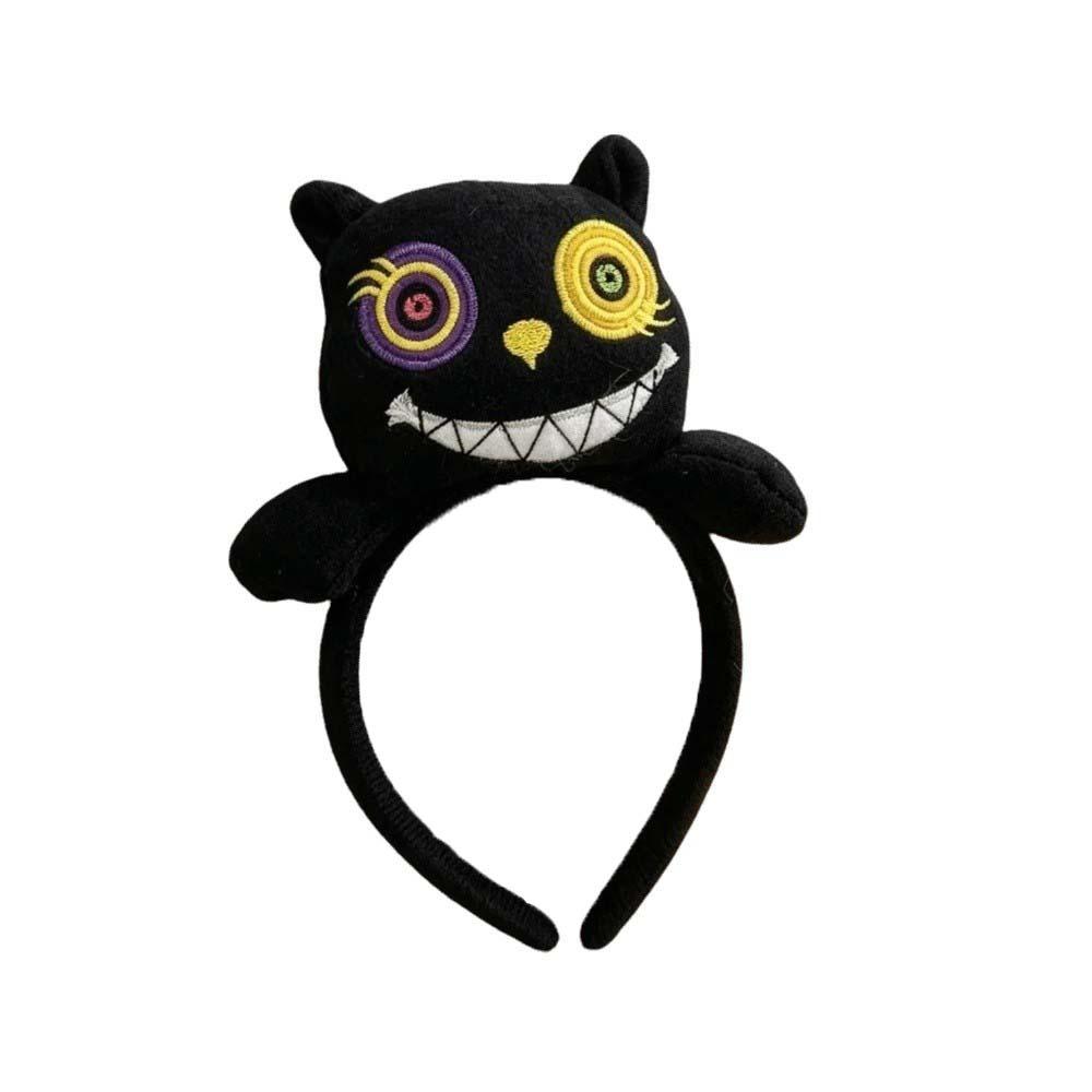 Soft Fabric Plush Doll Headband Stuffed Cartoon Pumpkin Hairband Witch Party Headwear Trendy Women