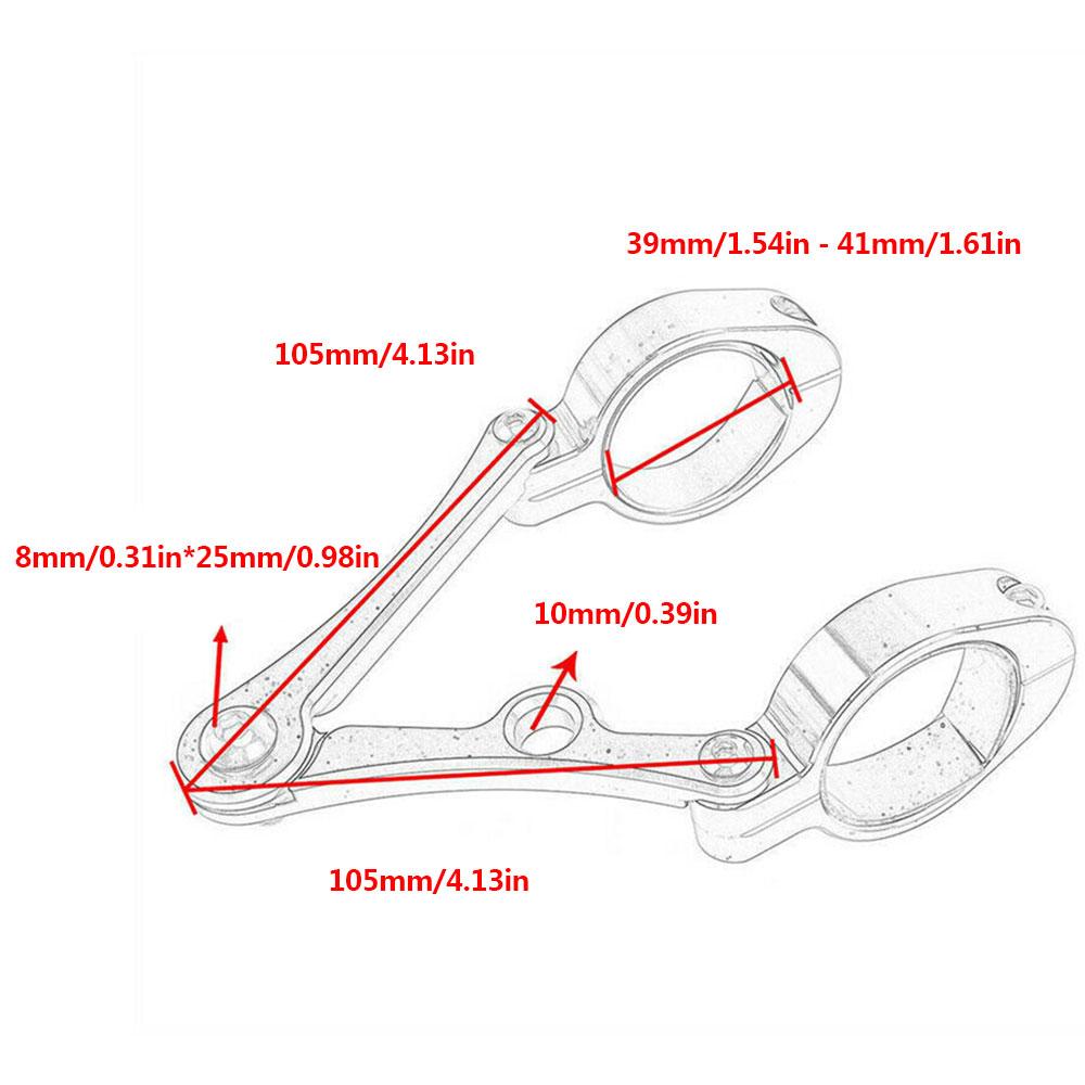 Универсальный 39-41 мм мотоциклетный кронштейн для фар, зажим, держатель вилки, новый