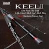 Kingdom Keel-II Travel Fishing Rod 4+1 Sections Trout Lures Spinning Bone Ultralight for Pike Lure Fishing Rods Carbon Fiber