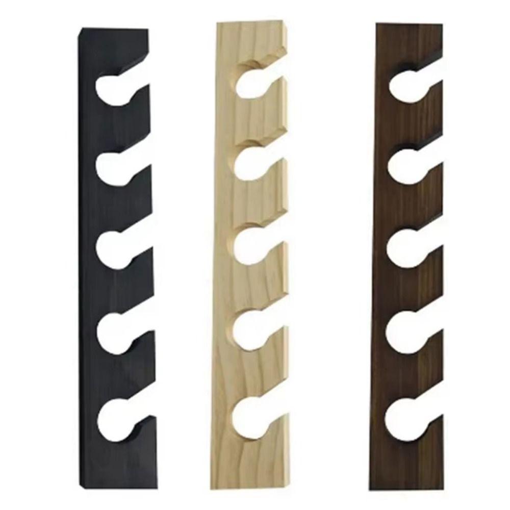 Solid Wood Wooden Hat Hanger Space-Saving Wall Mounted Hat Rack Baseball Cap Organizer Household