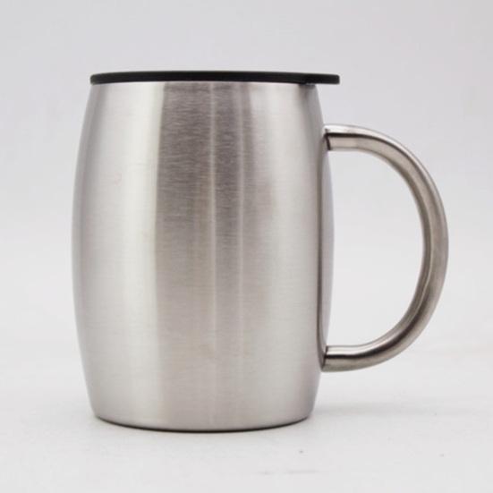 Изолированная кружка Yousheng, прочная, для питья воды, из нержавеющей стали, для сохранения тепла, с поворотным механизмом, большая емкость, пивная кружка для бара