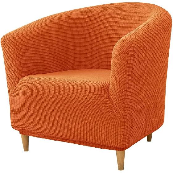 Чехол на клубное кресло, Эластичный клетчатый чехол на кресло-бочку, Съемные чехлы для кресла с подлокотниками, 1 предмет, Чехлы на кресло-бочку с эластичным низом для гостиной