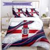 England Football Printed Bedding 3 Piece Set Cozy Breathable Bed Cover Set as Housewarming Holiday Gift