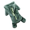 Cosplay Clothes 2Pcs Comfortable Coral Fleece Dog Outfit Featuring Dinosaur Design For Party Celebrations