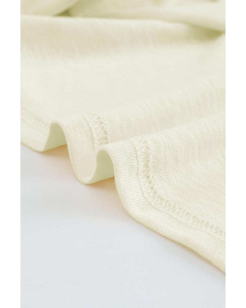 Azura Exchange Beige Open-Front Buttons Cardigan