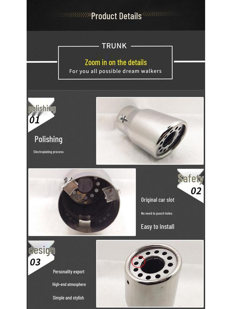 Глушитель Выхлопная труба для 09-10 RAV Prado, Highlander, CRV, Grand Vitara, Pajero