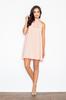 Trapeze Dress - Halter Neck Dress - Pink Dress M277 Size