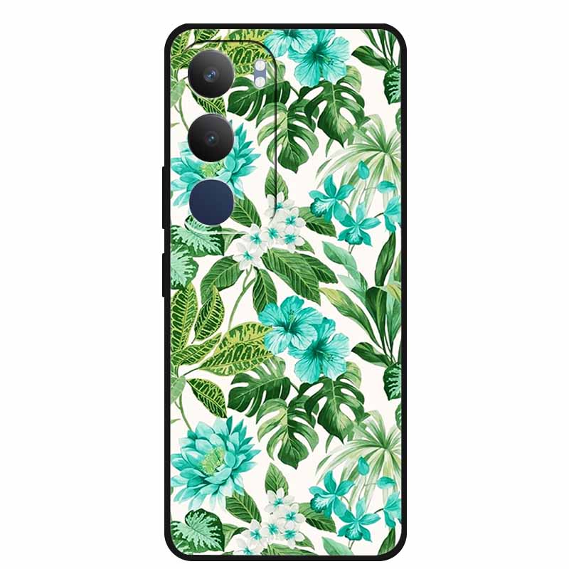 Чехол для Vivo Y29 V2420 Мягкий Силиконовый ТПУ Чехол для Телефона Пылезащитный Capa Для Vivo Y29 Y 29 5G Защитная Крышка Милый Кот Черный Coque
