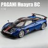 Official Licensed 1:18 Scale Pagani Huayra BC Sport Car Model Diecast Toy Vehicle Kids Boys Gift Collective Home Decoration