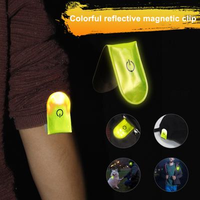 Магнитный клипсовый светильник Светодиодный фонарик hands-free Ночник безопасности Для кормления, ходьбы, бега, аварийный Светоотражающая полоса