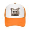 Модная бейсболка с изображением енота WoUnisex Унисекс Дышащая шляпа дальнобойщика Производительность Snapback Шляпы Летние кепки