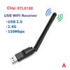 Mt7601 Mini Usb Wifi Adapter 150Mbps Wireless Network Card Rtl8188 Network Card Wi-Fi Receiver For Pc Desktop Laptop 2.4Ghz