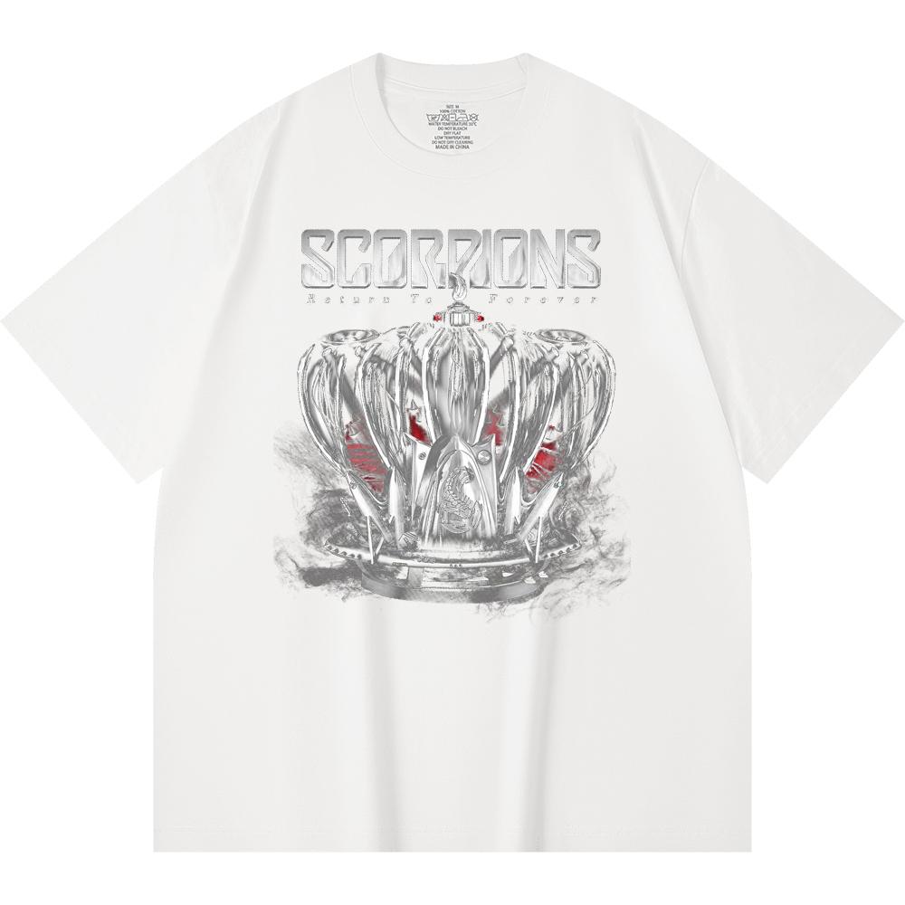 230 Gsm 100% Cotton Heavy Metal T-Shirt Rock Band Popular Music Print Unisex Heavy Cotton T Shirt